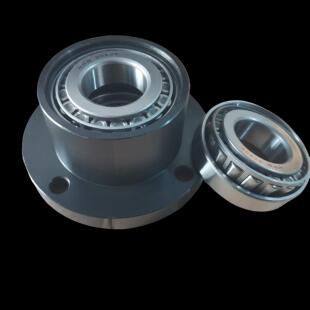 钢制圆锥滚子轴承座组件圆法兰双轴承座法兰带座轴承支座