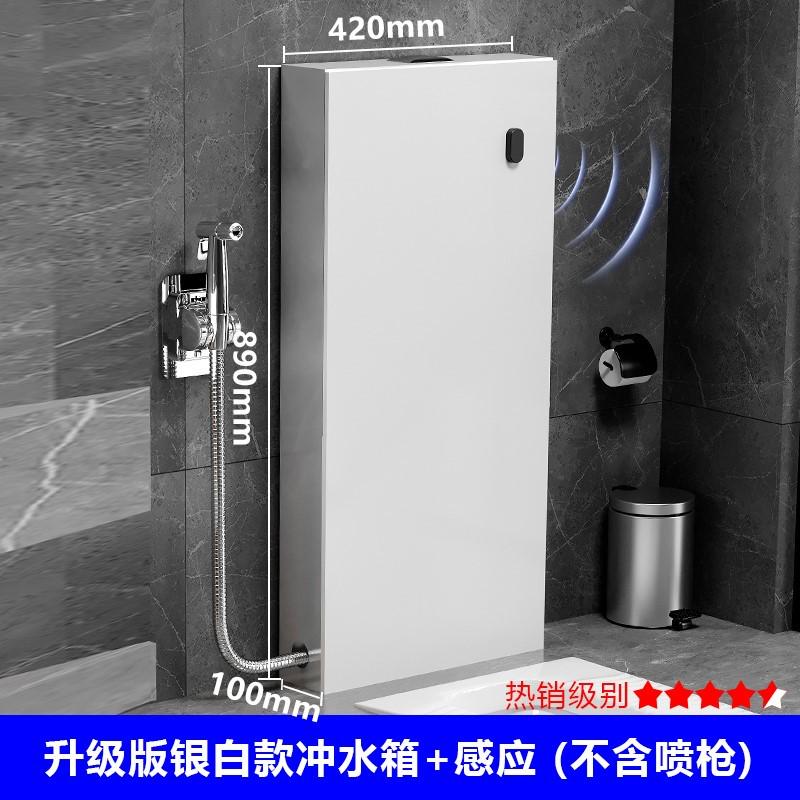 壁挂落地蹲便器冲水箱一体隐藏式卫生间自动感应马桶水箱工程酒店