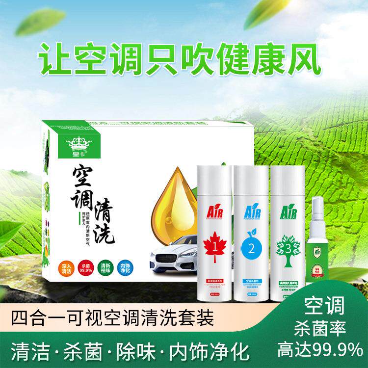 汽车空调清洗剂套装三合可视清洗枪套装车内空调清洗除异味四合一