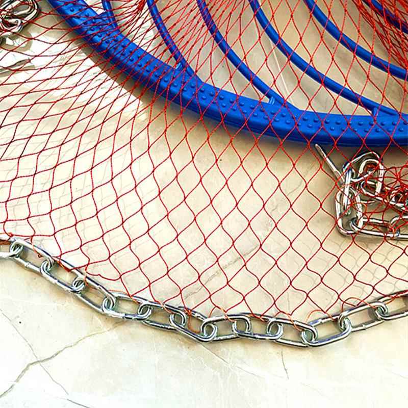 家美式大飞盘撒网轮胎MSL半指小厂线眼手渔网抛网链条自动捕鱼网