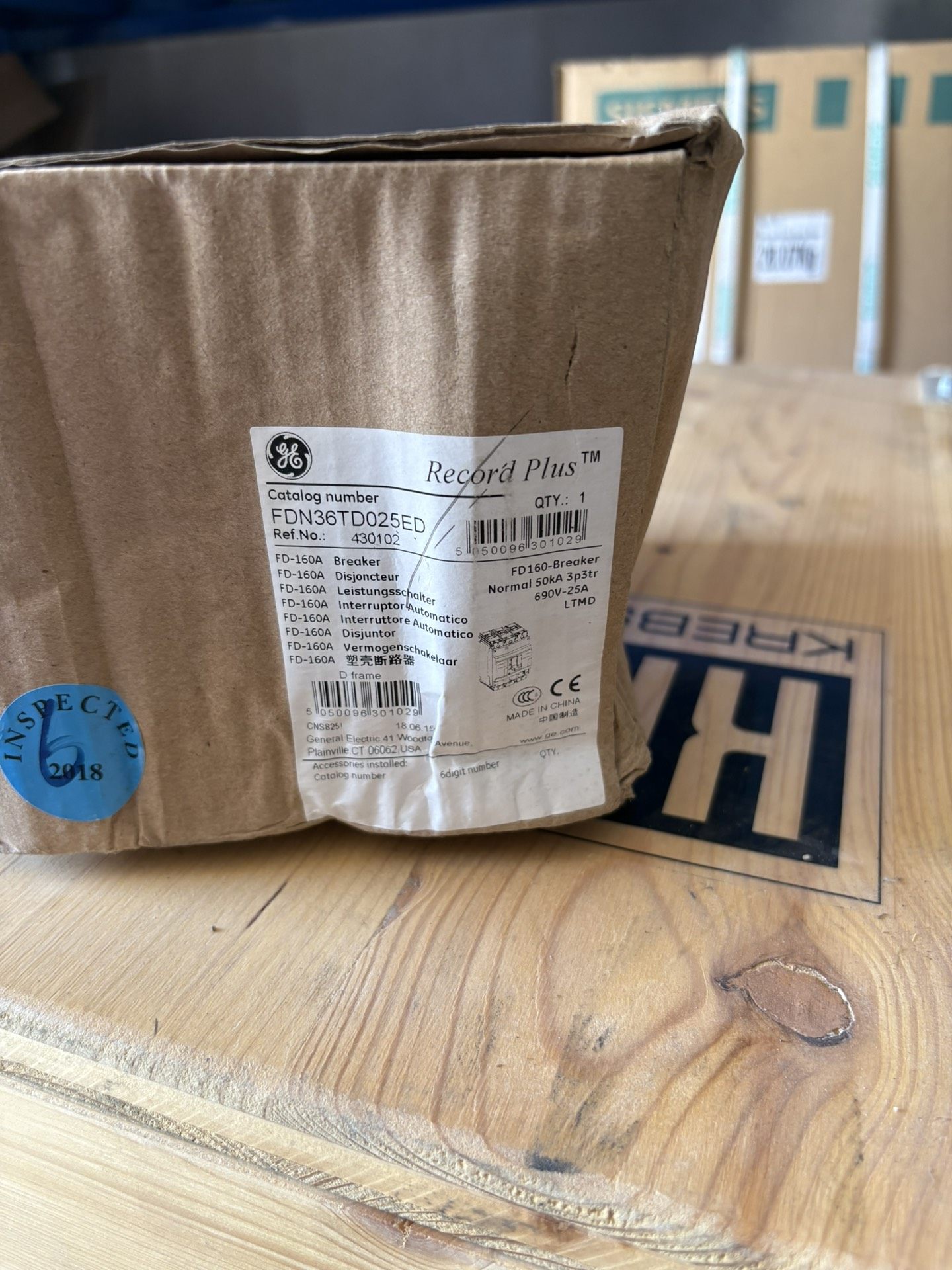 GE Record Plus断路器FDN36TD025ED、