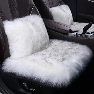 通用毛绒坐垫单垫坐垫套汽车用品 四季 新款 长毛绒汽车坐垫冬季