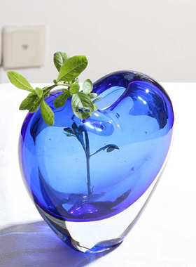 淄博琉璃摆件高档玻璃制品工艺品花瓶爆款家居装饰品客厅艺术