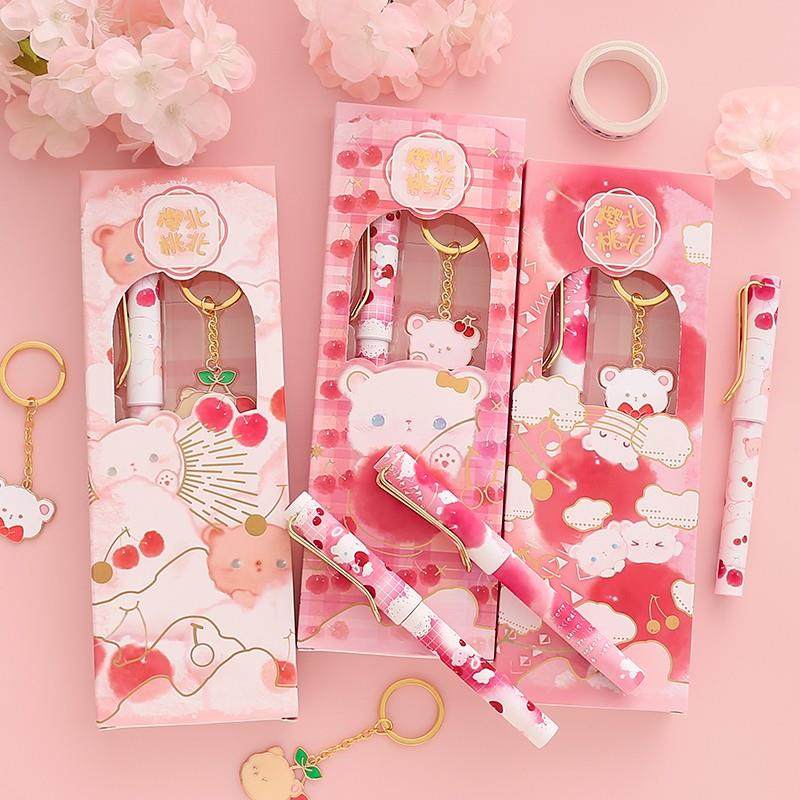 樱桃北北墨囊钢笔可爱少女练字笔中学生用高颜值磨砂外壳送礼文具,文具电教/文化用品/商务用品,钢笔,淘宝优惠券,粉丝福利购,淘宝优惠卷