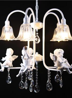 北欧风格美式乡村田园天使餐厅灯客厅灯具灯饰温馨卧室吊灯