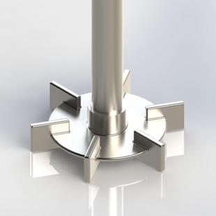 浆搅拌机叶直厂家直销六叶圆盘涡轮定做片叶配件叶实验室不锈钢斜