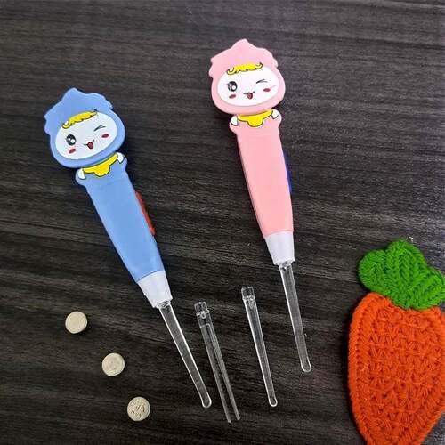 Illuminated Ear Pick Ear Spoon with Light for Adults and Chi