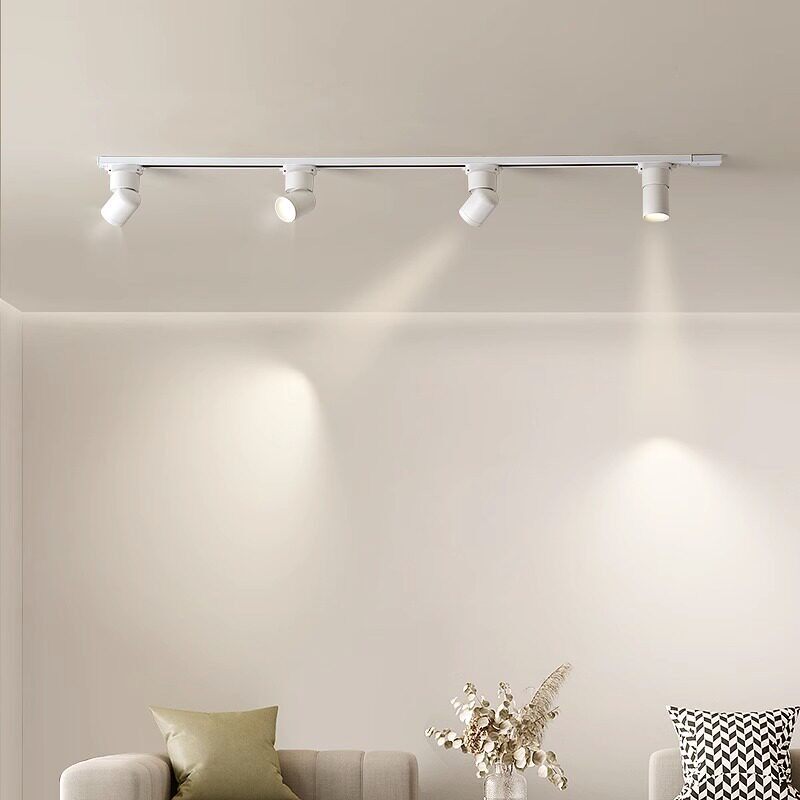 三线明装射灯led导轨店铺商用轨道灯家用客厅服装店无主灯