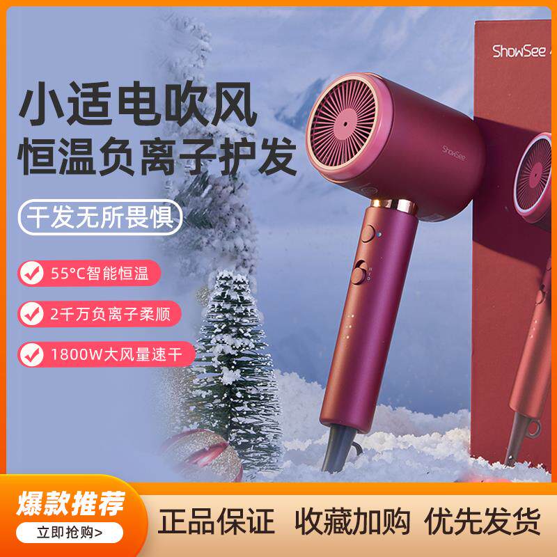 小适吹风机家用速干电吹风机负离子护发大风力吹头发吹风筒大功率