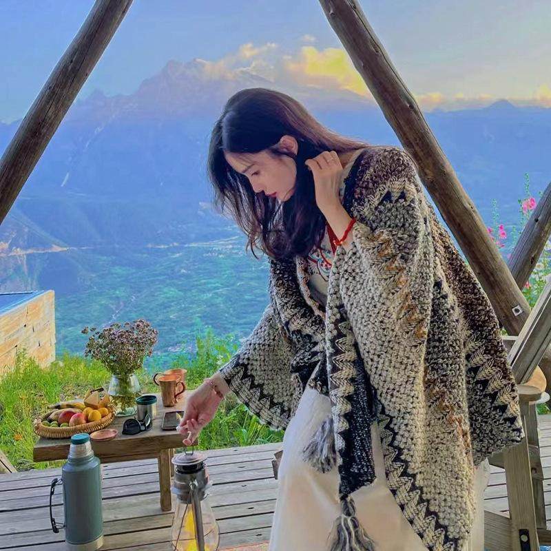 披肩女202新款春民族风云南丽江大理斗篷披风外搭时尚洋气外套,服饰配件/皮带/帽子/围巾,围巾/丝巾/披肩,淘宝优惠券,粉丝福利购,淘宝优惠卷