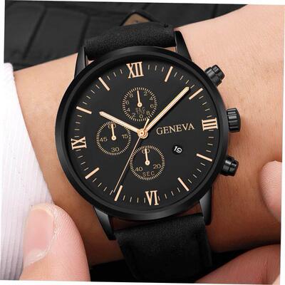 Men Casual Sport Watches Leather Band Quartz Watch fashion