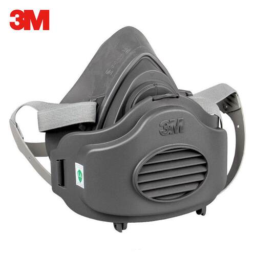 3M防尘面罩3200防工业粉尘灰粉专用煤矿打磨透气劳保防护面具