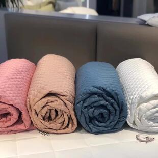 棉色简约米长绒棉床笠单件席梦思纯床垫保护套1PK.5 1.8纯床罩