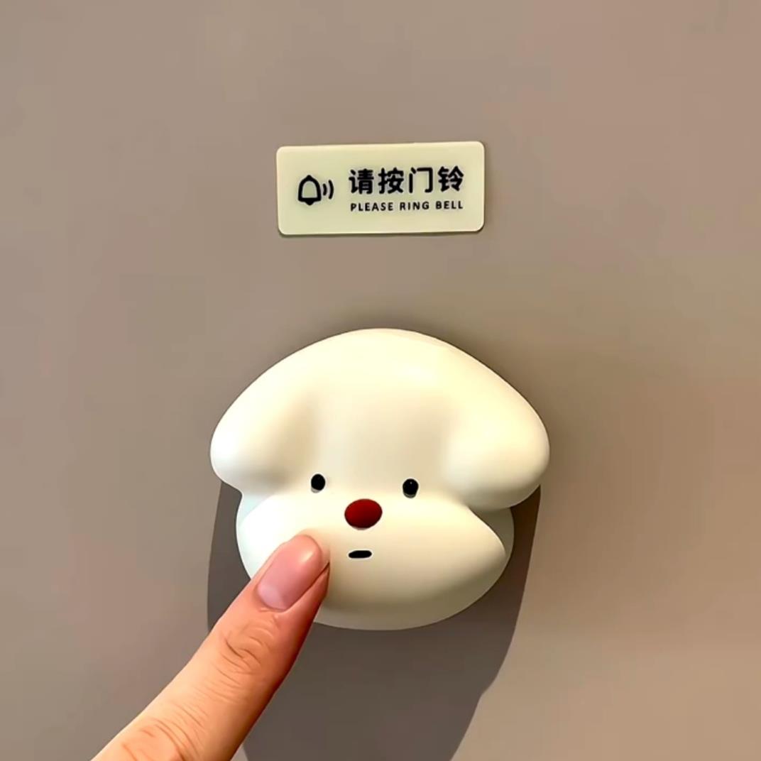 狗狗门铃家用无线远距离铃铛创意卡通可爱电子门铃入户提醒呼叫器