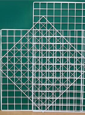 网格网片铁网货白色超市照片墙网架铁丝格子网挂墙置物架幼儿园墙