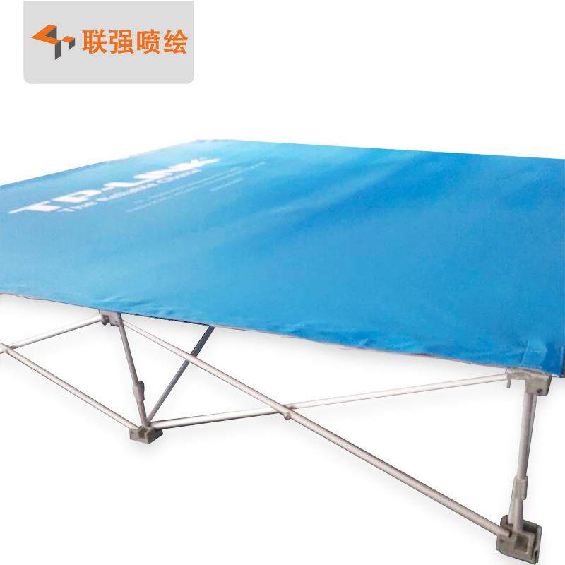 厂家供应魔术贴布拉网画面 铝合金布拉网 商场活动促销展示架