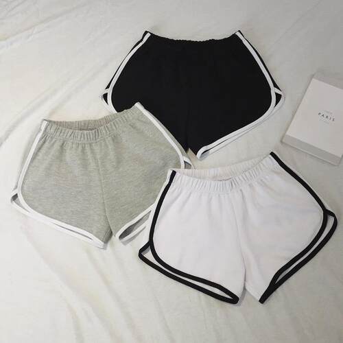 Women's Colorblock Elastic Waist Casual Fashion A-Line