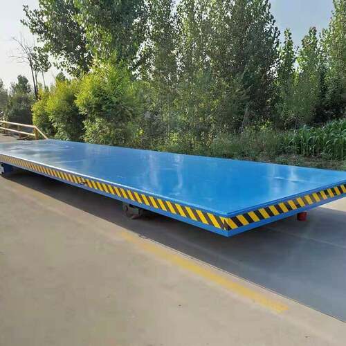 牵引式平板拖车厂区货物转运车车间物料运输车设备搬运车