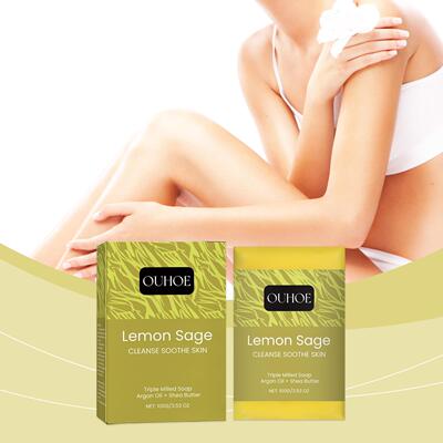 OUHOE Mineral Lemon Bath Soap, gently moisturizes and nouris
