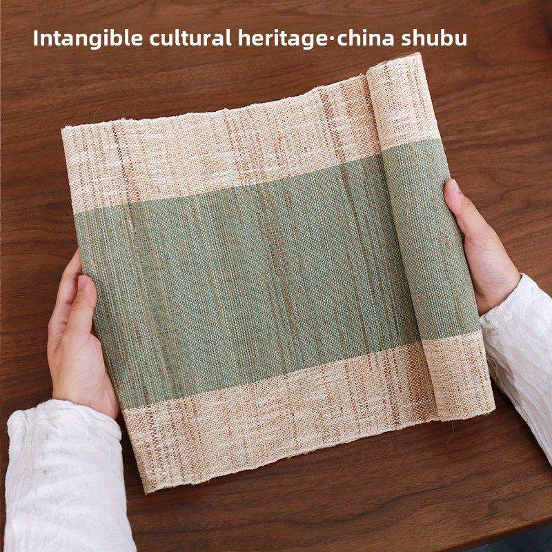 采购产品苎麻桌旗,手工夏布干茶垫,经典中国禅宗茶桌布,Wabi-S