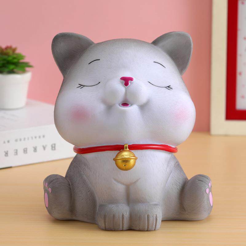 萌宠猫咪存钱罐创意可爱偷钱猫儿童储蓄罐防摔储钱罐家居礼品摆件