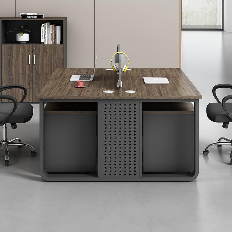 简约桌现代职员办公组双合46椅人位员工室四MEKIA-Y2人财务电脑桌