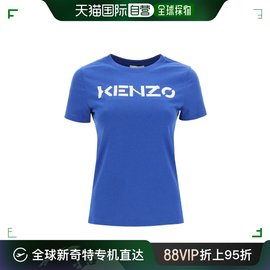 香港直邮kenzo高田贤三品牌字母图案装饰设计棉质女士短袖t恤2