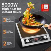 仙科平板电陶瓷炉家用5000W大功率商用炒烧多功能无采摘锅光波炉