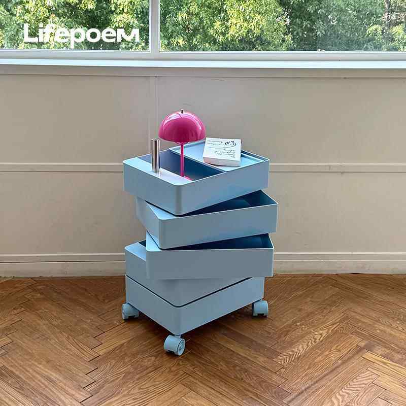 北欧彩色可移动收纳柜简约网红床头柜零食杂物360旋转收纳柜斗柜,住宅家具,斗柜,淘宝优惠券,粉丝福利购,淘宝优惠卷