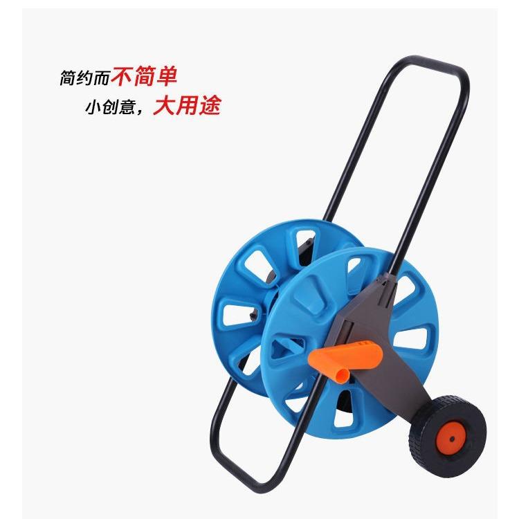 盘手RSW推式轮式水管车可绕50管米卷线具洗车工水收纳车水管架子