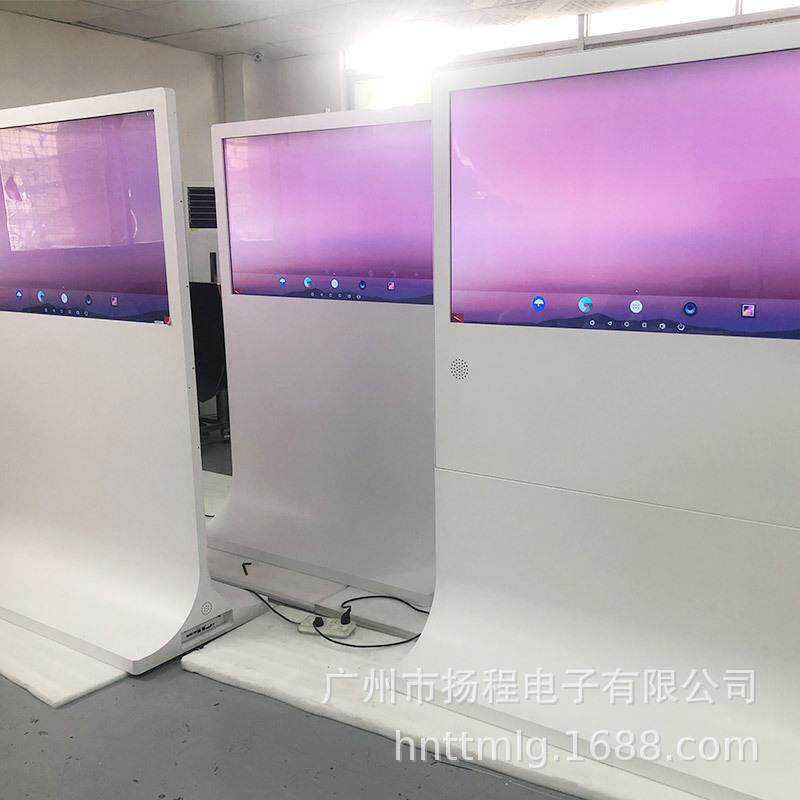 lg55寸oled立式双面屏显示器机场银行展厅展览超薄壁纸双面广告机