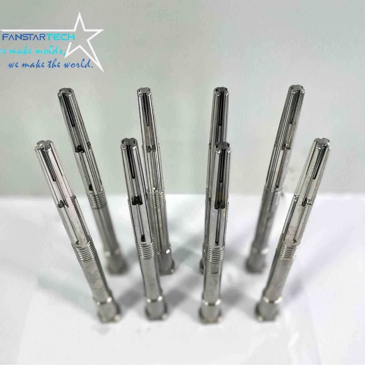 密非标模具配子件AVK针全加工笔模型芯螺牙芯镶件冲精针顶注塑模