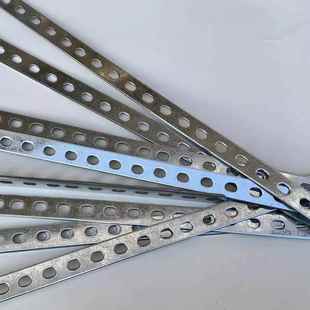 扁条平铁条长条直条铁片热镀锌接地扁铁2.8-mm扁铁有孔铁条冲固定