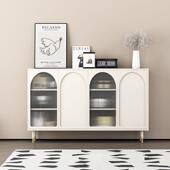 餐边柜柜物柜奶油风厨储房碗柜靠柜墙茶水子客厅橱置物收0001纳柜