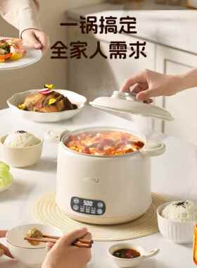 亿浦微件压WT-FB25D快煮锅迷你家用多功能小型两式火锅电炒德泡面