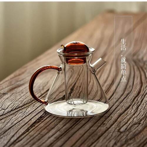 玻璃茶壶泡茶杯个人专用茶具套组家用耐高温茶水分离水壶