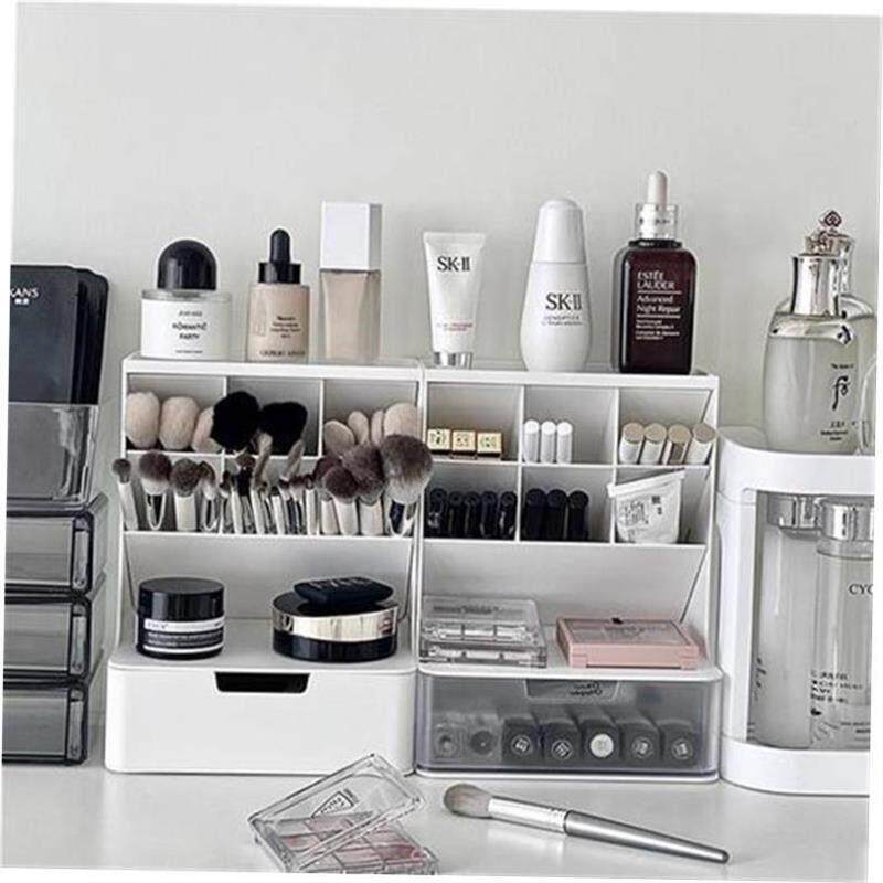 Makeup Organizer Cosmetic Storage Box Drawer Type Desktop Fi