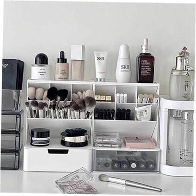 Makeup Organizer Cosmetic Storage Box Drawer Type Desktop Fi
