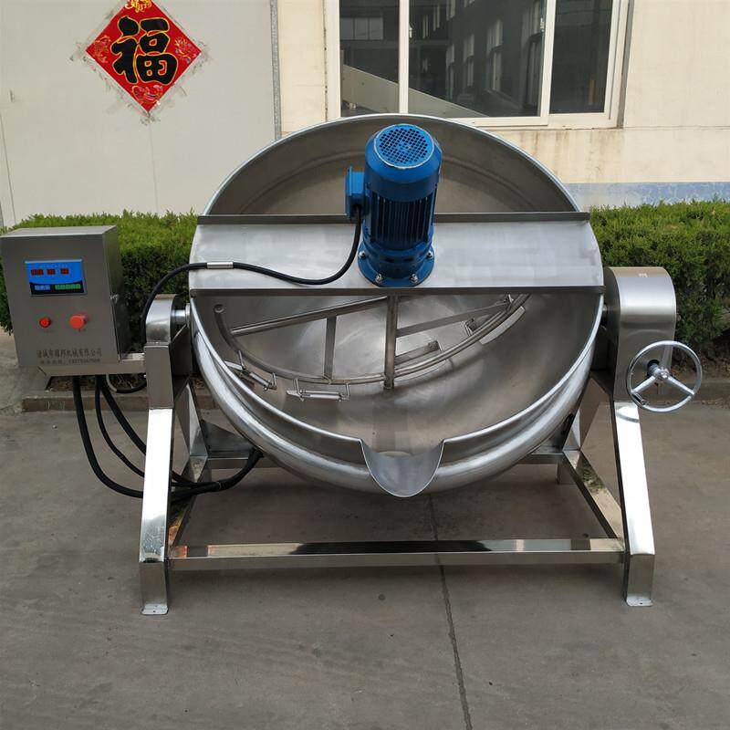 不锈钢自动搅拌中药熬制设备熬黑膏药机器电加热中药膏方熬制机