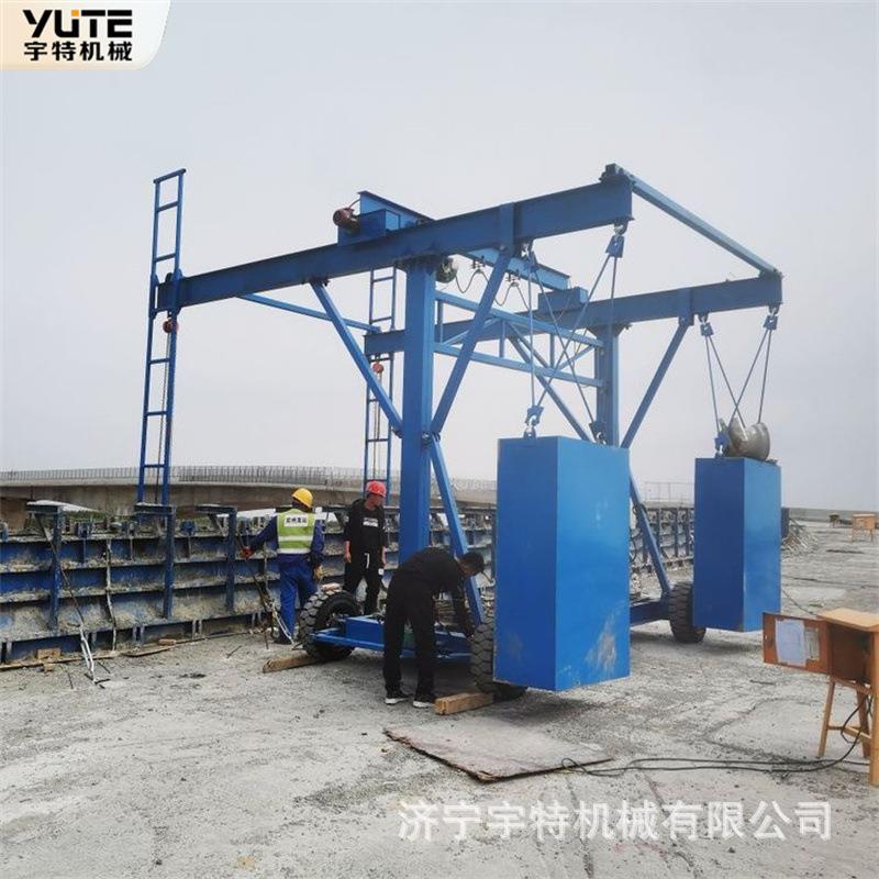防撞墙模板拆装台车桥梁护栏模板施工电动吊篮侧边防护栏施工设备