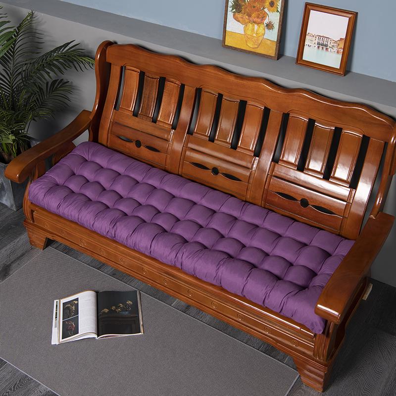 加厚实木沙发坐垫四季通用长椅垫子春秋红木质沙发垫木椅垫道