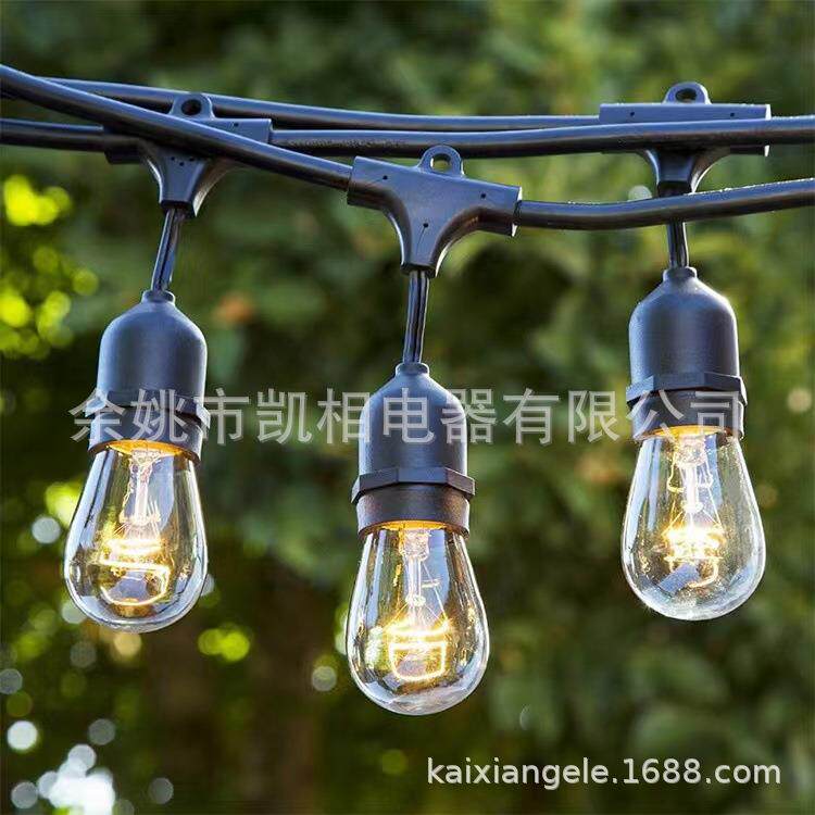 E12E14E26/E27S14灯串线户外防水家用庭院阳台灯泡氛围灯led灯