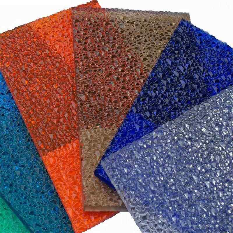 .0mm钻石颗粒板pc耐力板尺寸可定做双面磨砂PC板