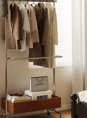 古衣帽架地落卧室家用简易实木可移动次净风客RBY厅中衣架收纳挂