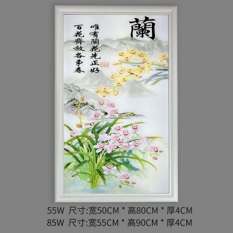 2024楼梯卧室灯光中式新款壁灯装饰画玄关客厅画简约墙灯背景过道