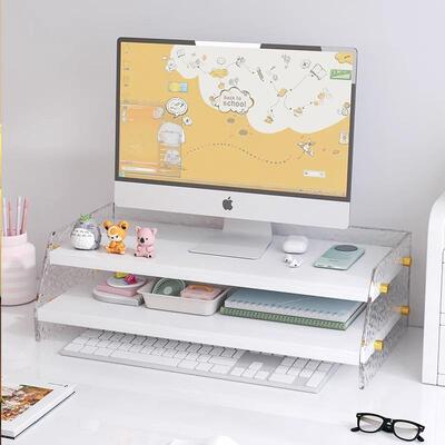 Desktop Computer Riser Stand, Monitor Screen Desktop Base Su