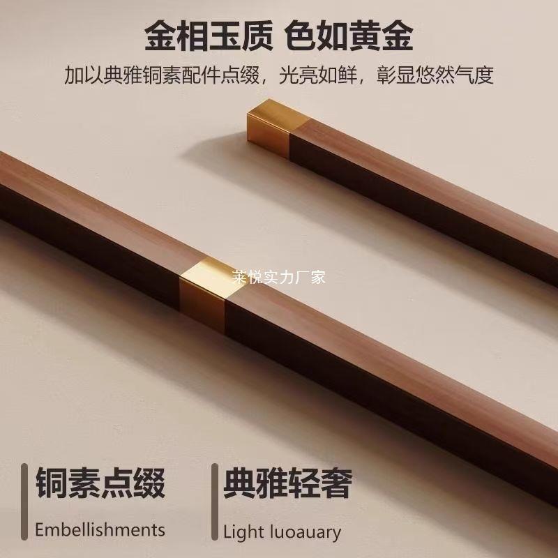 关新中式家用衣架挂实衣架落地卧室NQM入户衣架衣厅帽架客木玄衣