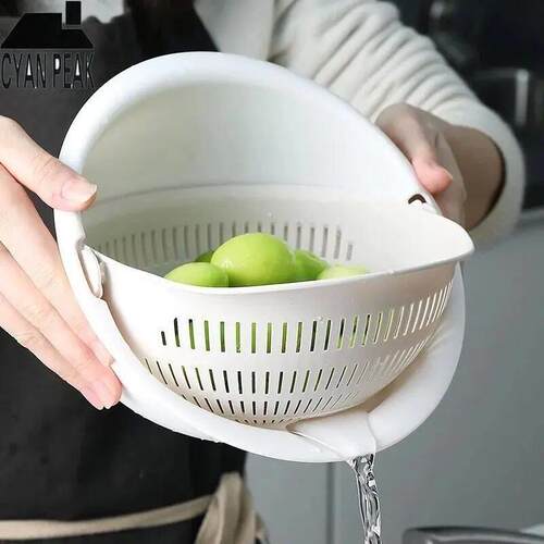 Kitchen Fruit Tray Removable Double Layer Fruit And Vegetabl