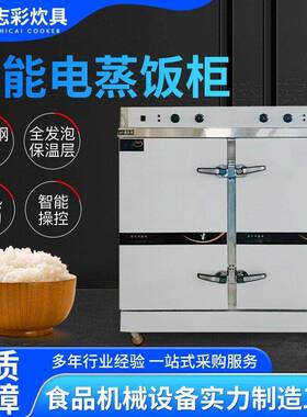 蒸饭柜米饭馒头电蒸箱电气两用不锈钢材质商用全自动蒸饭车