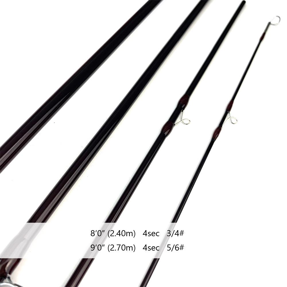 卡曼龙四节飞蝇钓竿FLYROD飞竿甩杆溪流竿羽毛饵钓杆2.7m溪流专用